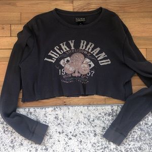 Super cute vintage cropped thermal